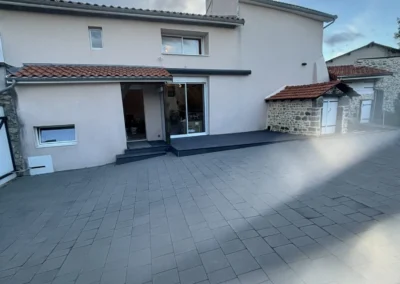 Intervention artisanale de rénovation sur chantier Pinel