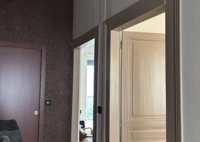 Travaux de peinture intérieure sur chantier
