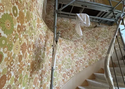 Travaux extérieurs sur façade en rénovation